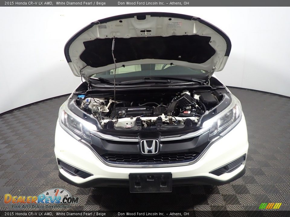 2015 Honda CR-V LX AWD White Diamond Pearl / Beige Photo #6