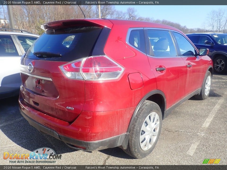 2016 Nissan Rogue S AWD Cayenne Red / Charcoal Photo #4