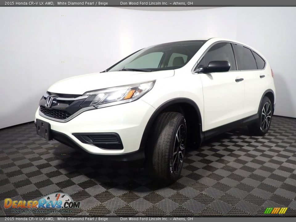 2015 Honda CR-V LX AWD White Diamond Pearl / Beige Photo #8