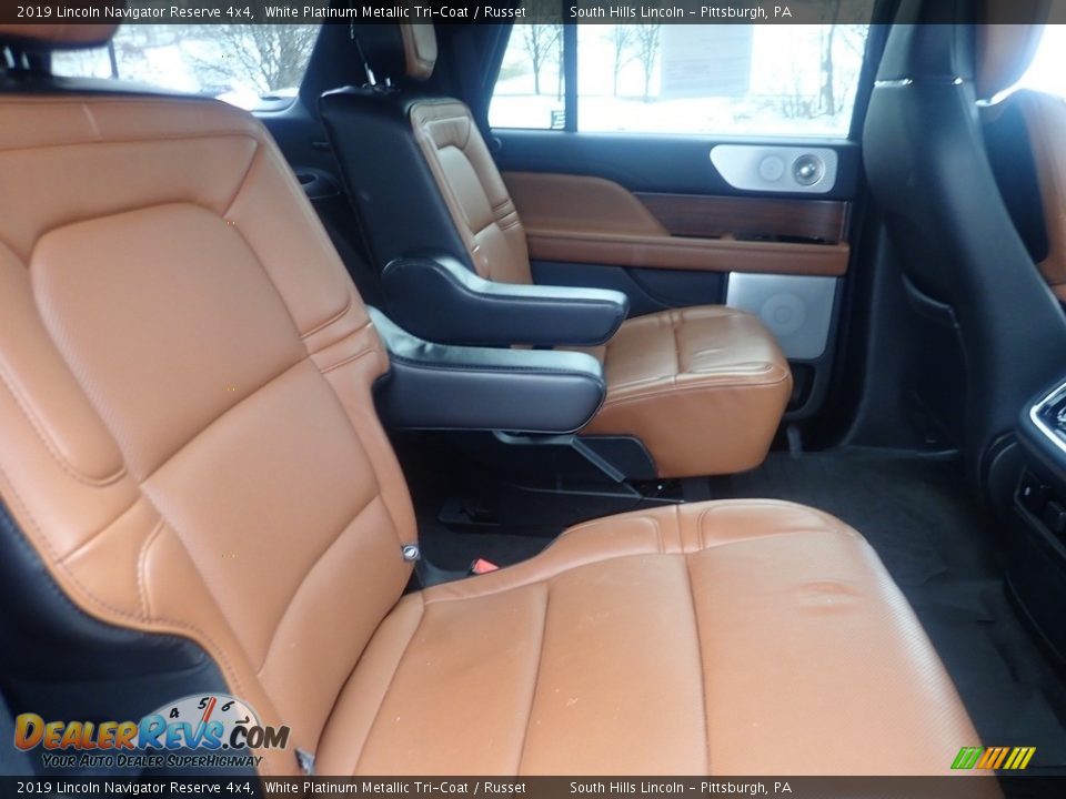 2019 Lincoln Navigator Reserve 4x4 White Platinum Metallic Tri-Coat / Russet Photo #13