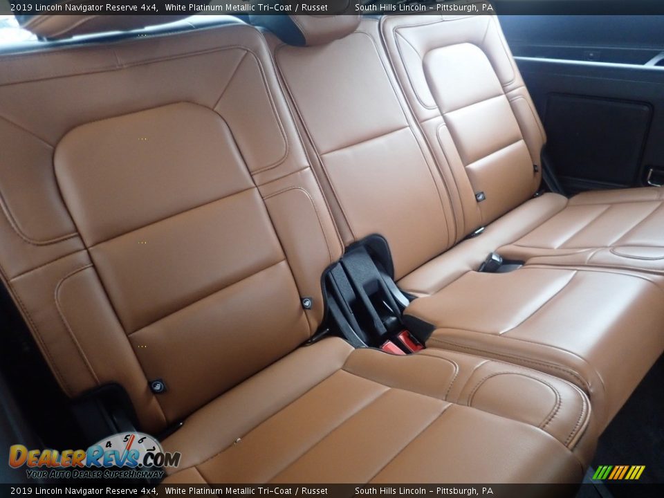 2019 Lincoln Navigator Reserve 4x4 White Platinum Metallic Tri-Coat / Russet Photo #14