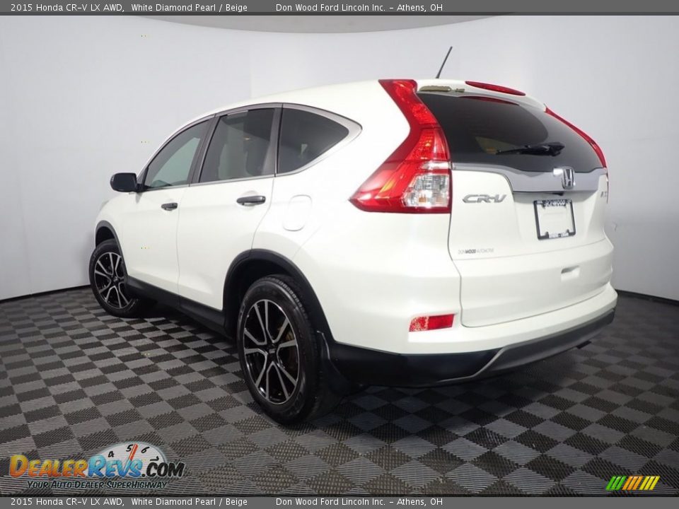 2015 Honda CR-V LX AWD White Diamond Pearl / Beige Photo #11