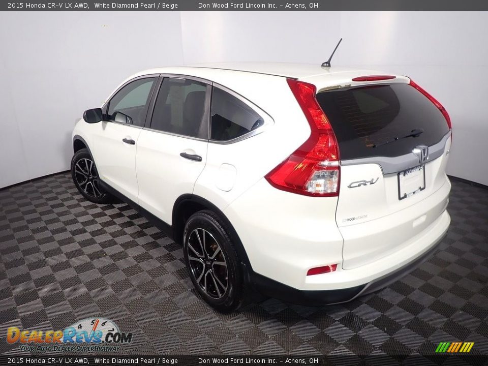 2015 Honda CR-V LX AWD White Diamond Pearl / Beige Photo #12