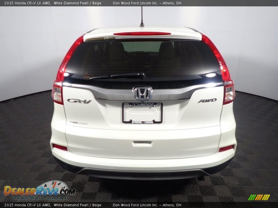 2015 Honda CR-V LX AWD White Diamond Pearl / Beige Photo #13