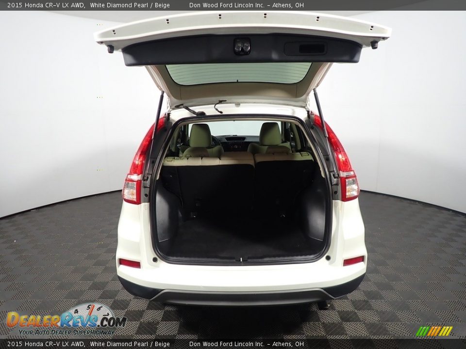 2015 Honda CR-V LX AWD White Diamond Pearl / Beige Photo #14