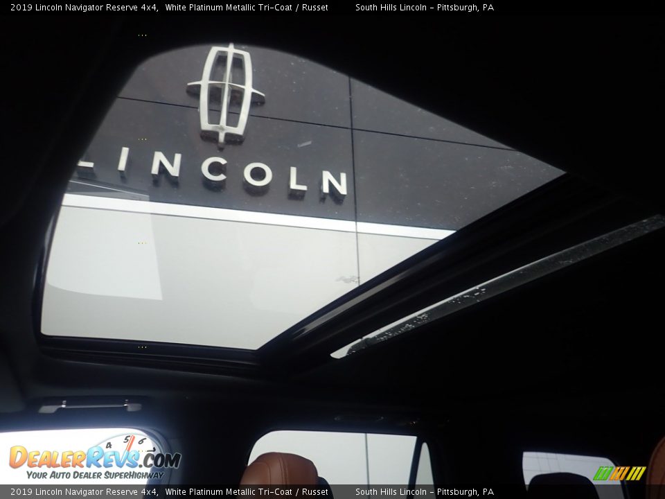 2019 Lincoln Navigator Reserve 4x4 White Platinum Metallic Tri-Coat / Russet Photo #20