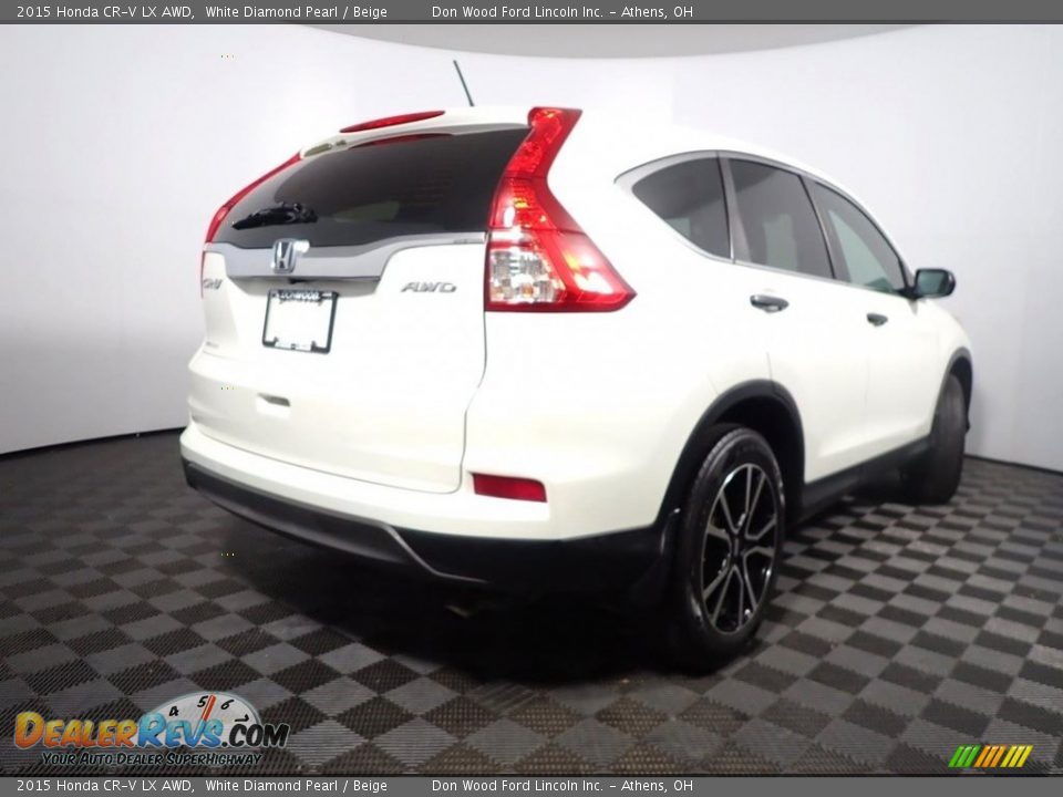 2015 Honda CR-V LX AWD White Diamond Pearl / Beige Photo #16