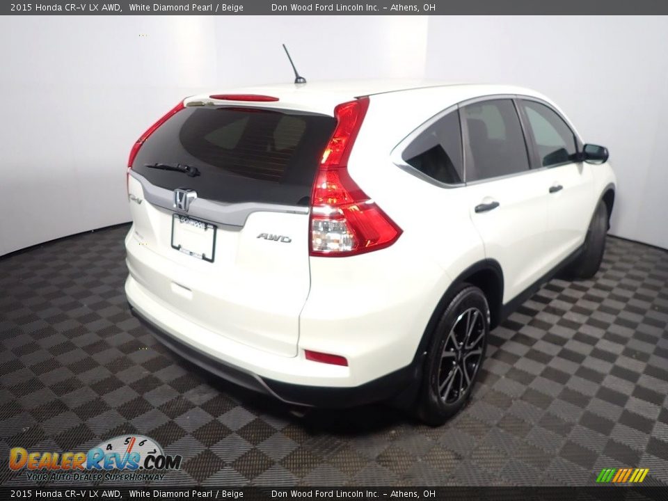 2015 Honda CR-V LX AWD White Diamond Pearl / Beige Photo #17