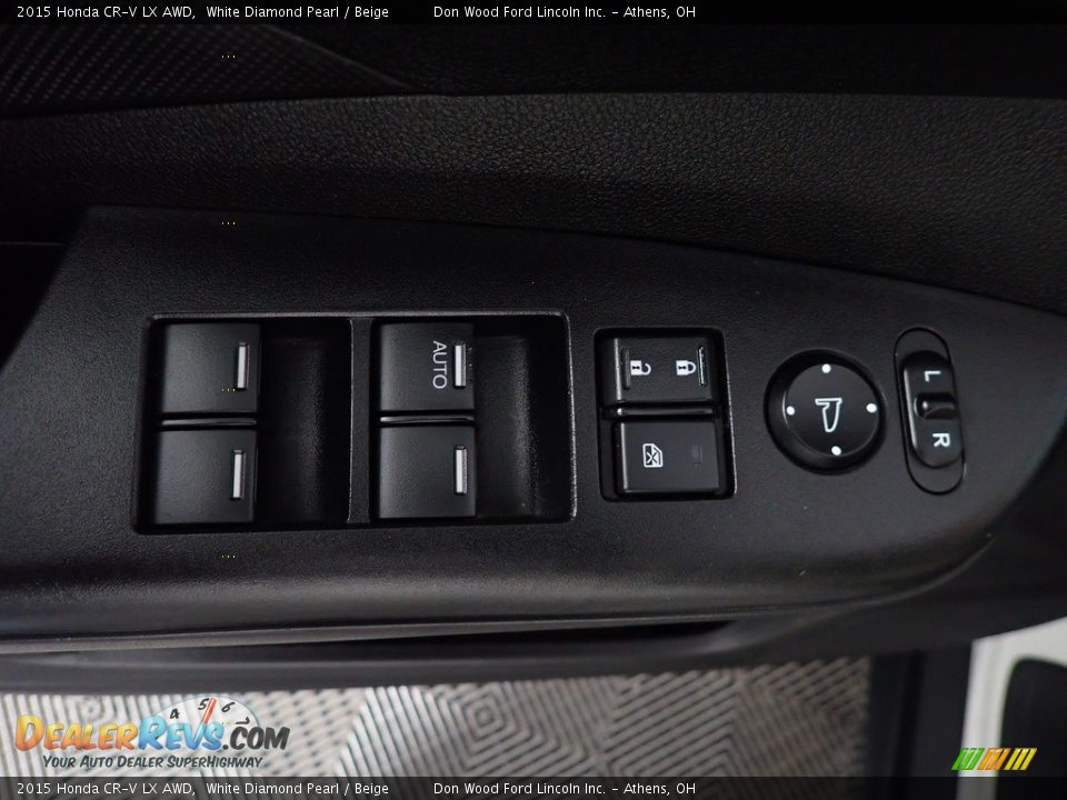 2015 Honda CR-V LX AWD White Diamond Pearl / Beige Photo #19