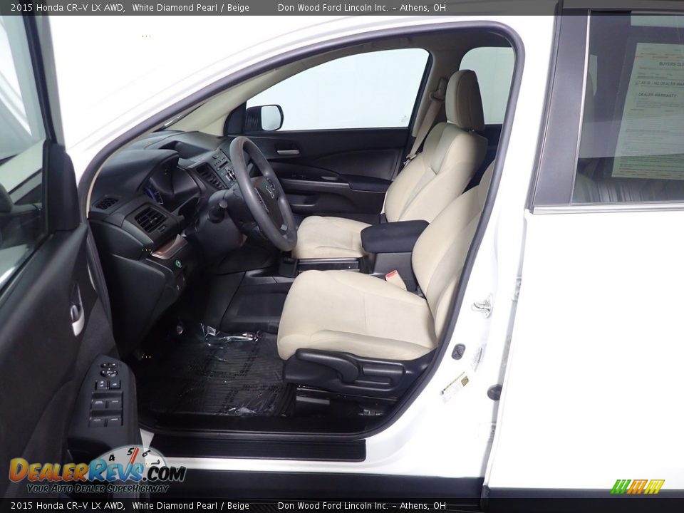 2015 Honda CR-V LX AWD White Diamond Pearl / Beige Photo #20