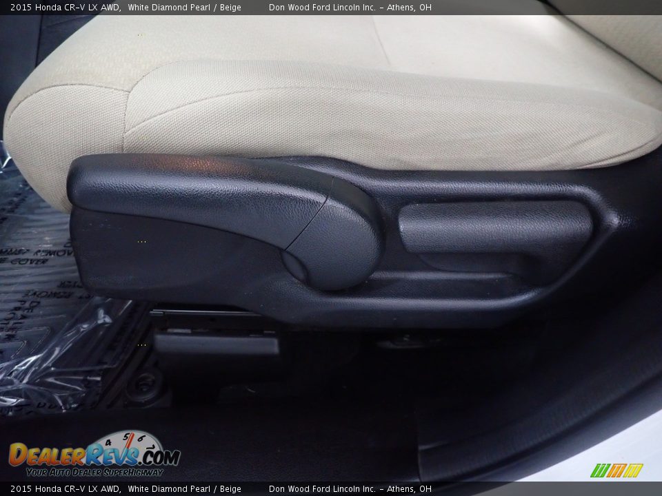 2015 Honda CR-V LX AWD White Diamond Pearl / Beige Photo #21