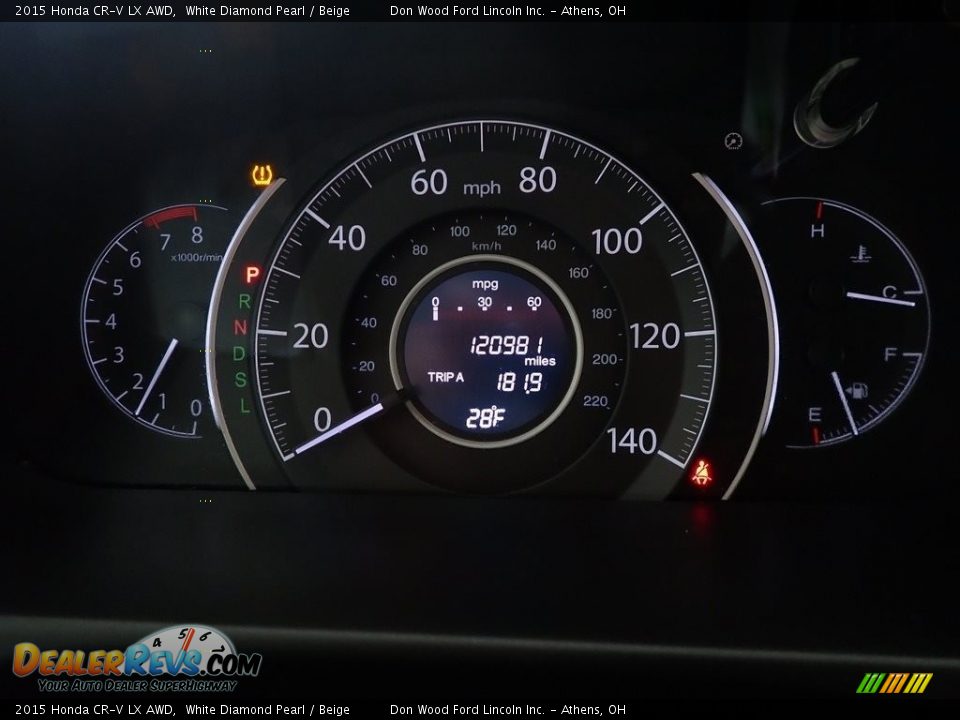 2015 Honda CR-V LX AWD White Diamond Pearl / Beige Photo #26