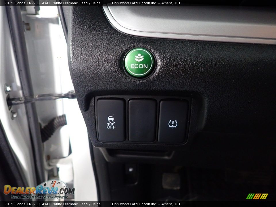 2015 Honda CR-V LX AWD White Diamond Pearl / Beige Photo #29