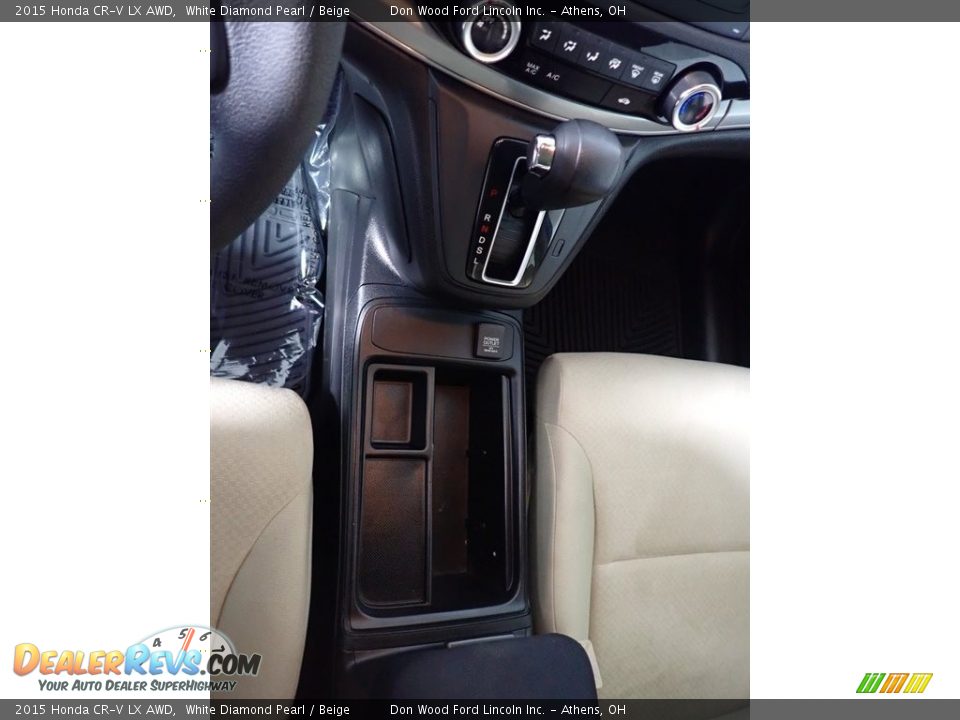 2015 Honda CR-V LX AWD White Diamond Pearl / Beige Photo #30