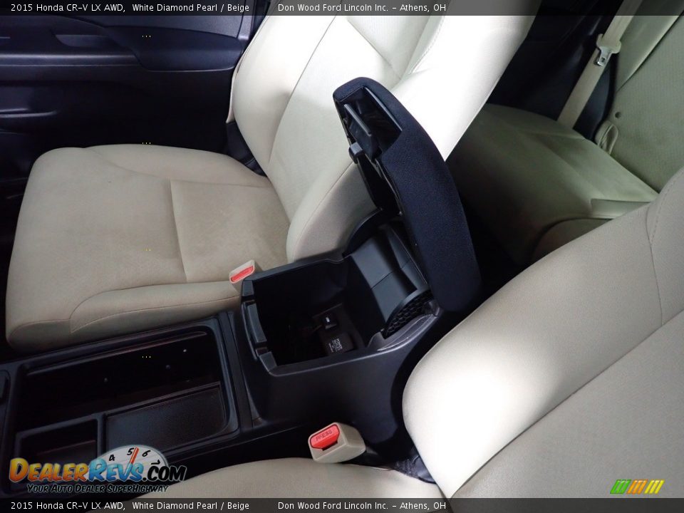 2015 Honda CR-V LX AWD White Diamond Pearl / Beige Photo #31