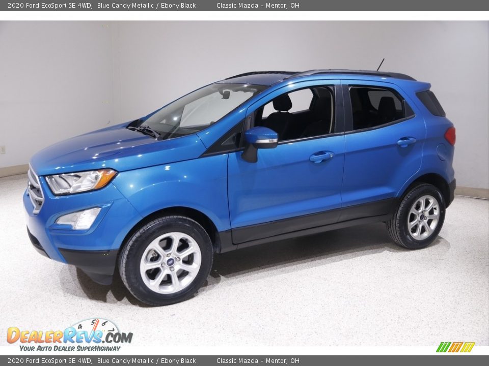 2020 Ford EcoSport SE 4WD Blue Candy Metallic / Ebony Black Photo #3