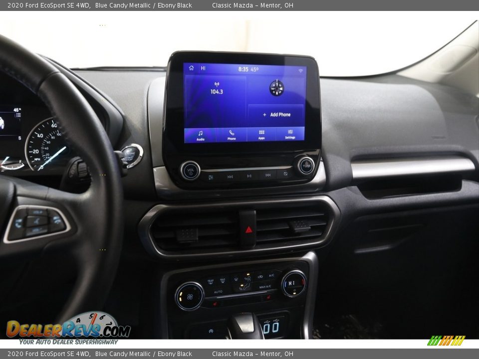 2020 Ford EcoSport SE 4WD Blue Candy Metallic / Ebony Black Photo #9