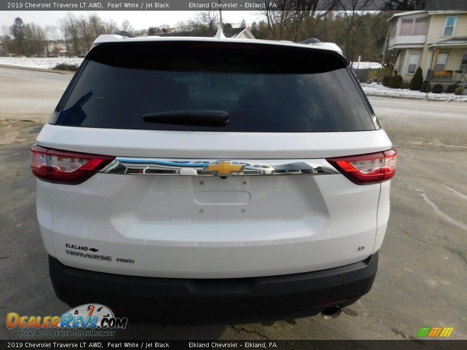 2019 Chevrolet Traverse LT AWD Pearl White / Jet Black Photo #8