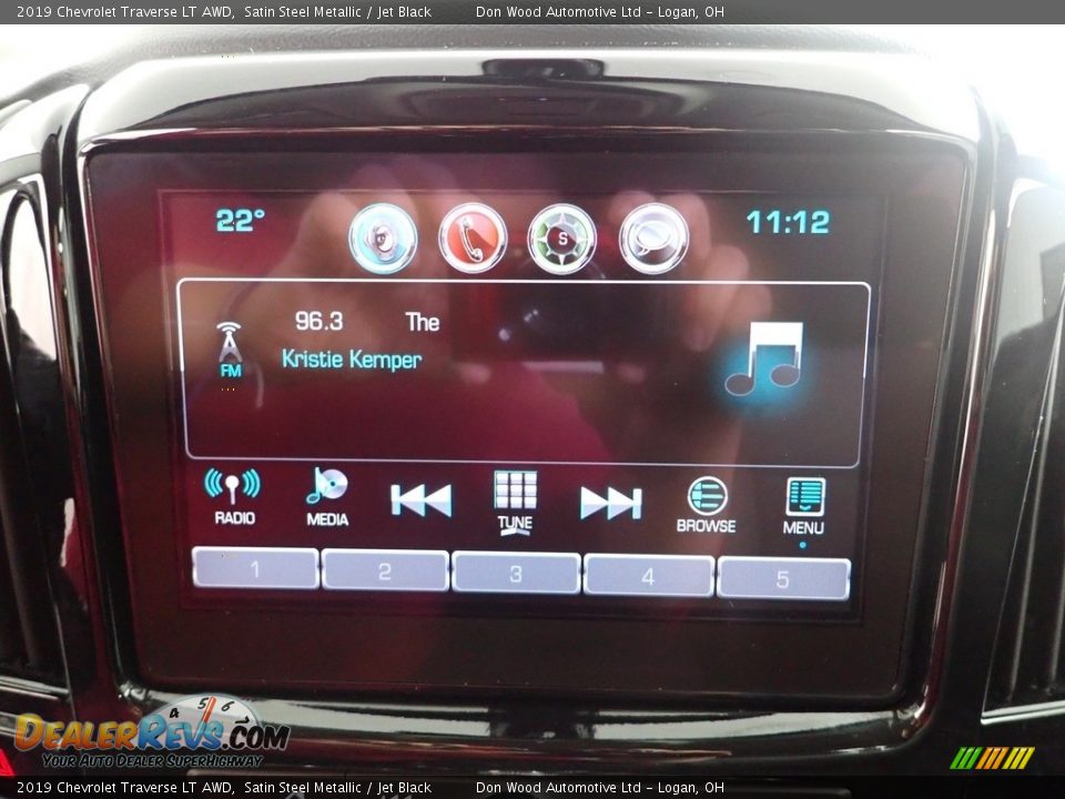 2019 Chevrolet Traverse LT AWD Satin Steel Metallic / Jet Black Photo #2