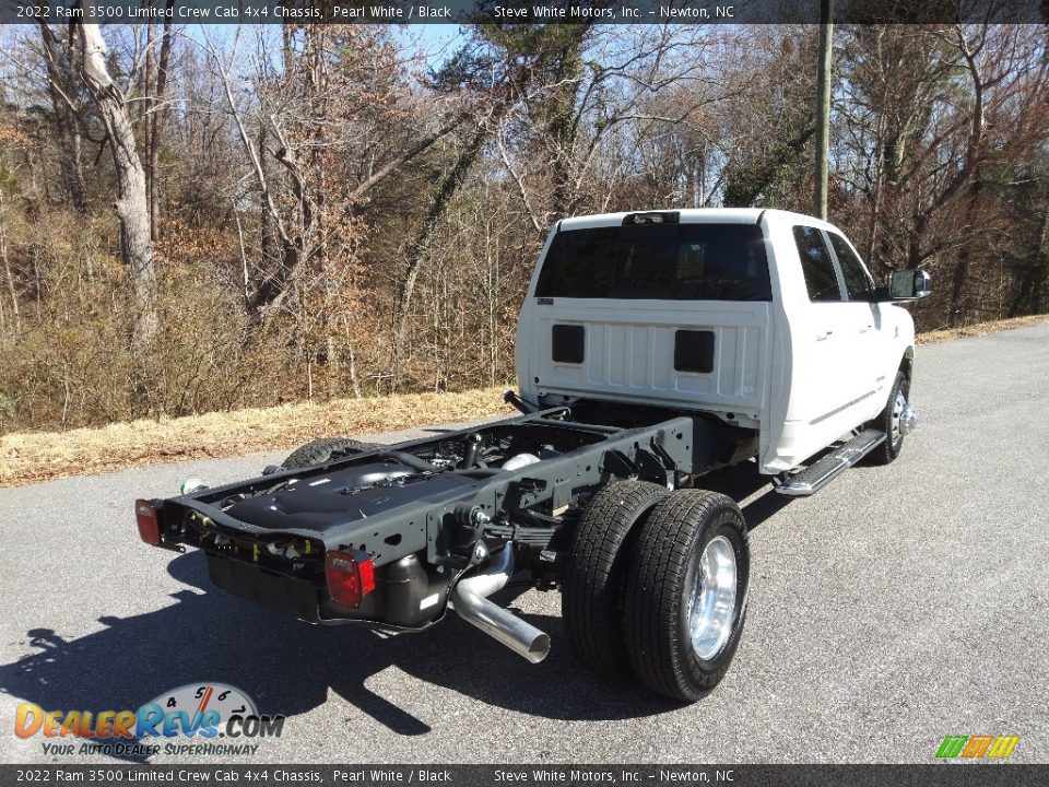 2022 Ram 3500 Limited Crew Cab 4x4 Chassis Pearl White / Black Photo #6