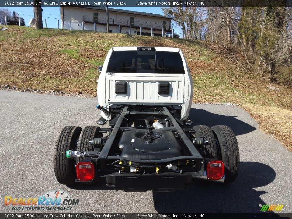 2022 Ram 3500 Limited Crew Cab 4x4 Chassis Pearl White / Black Photo #7