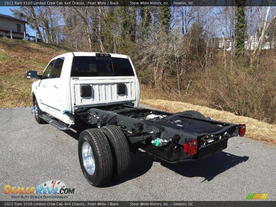 2022 Ram 3500 Limited Crew Cab 4x4 Chassis Pearl White / Black Photo #8