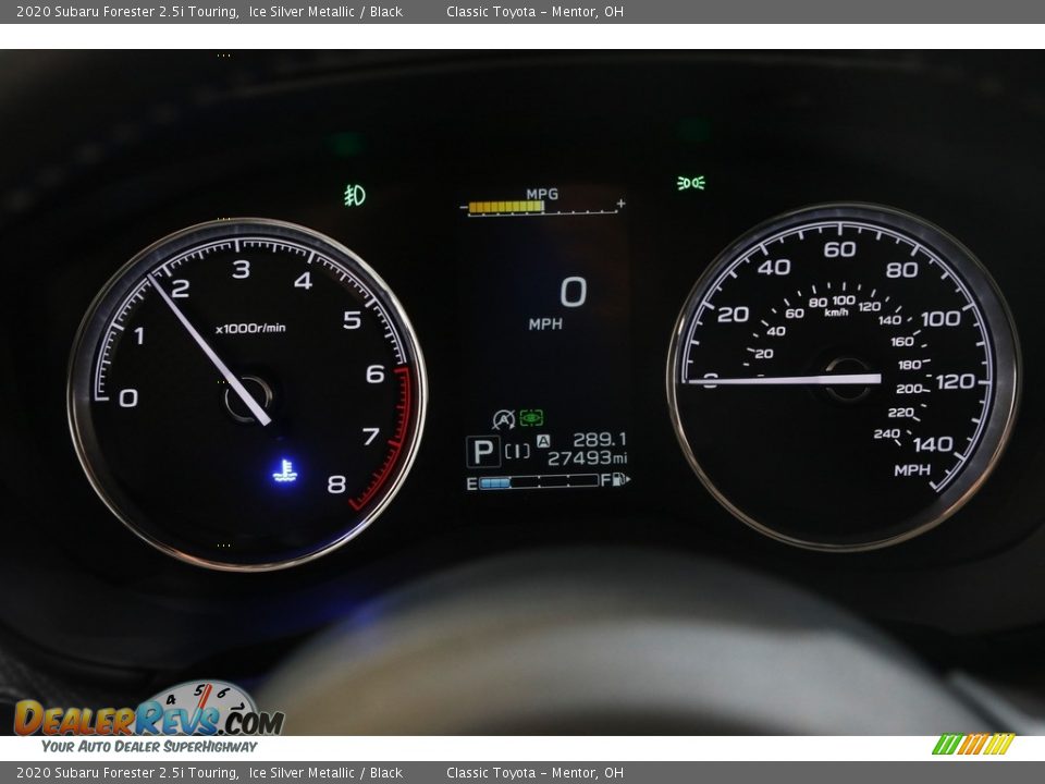 2020 Subaru Forester 2.5i Touring Ice Silver Metallic / Black Photo #8