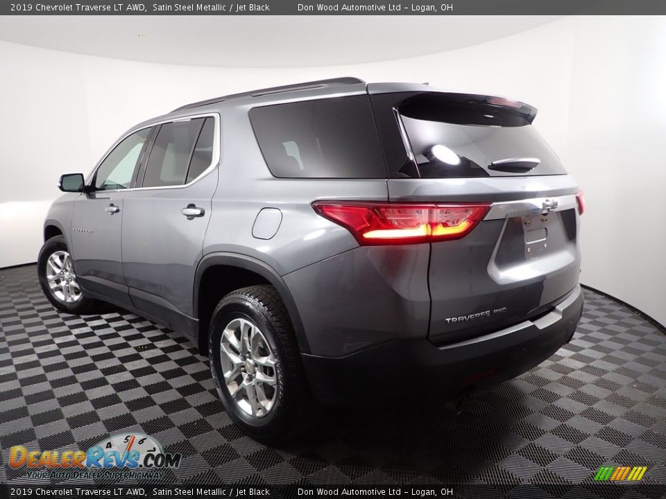 2019 Chevrolet Traverse LT AWD Satin Steel Metallic / Jet Black Photo #7