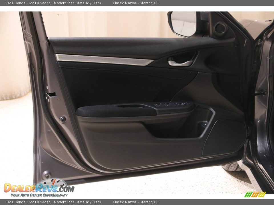 2021 Honda Civic EX Sedan Modern Steel Metallic / Black Photo #4