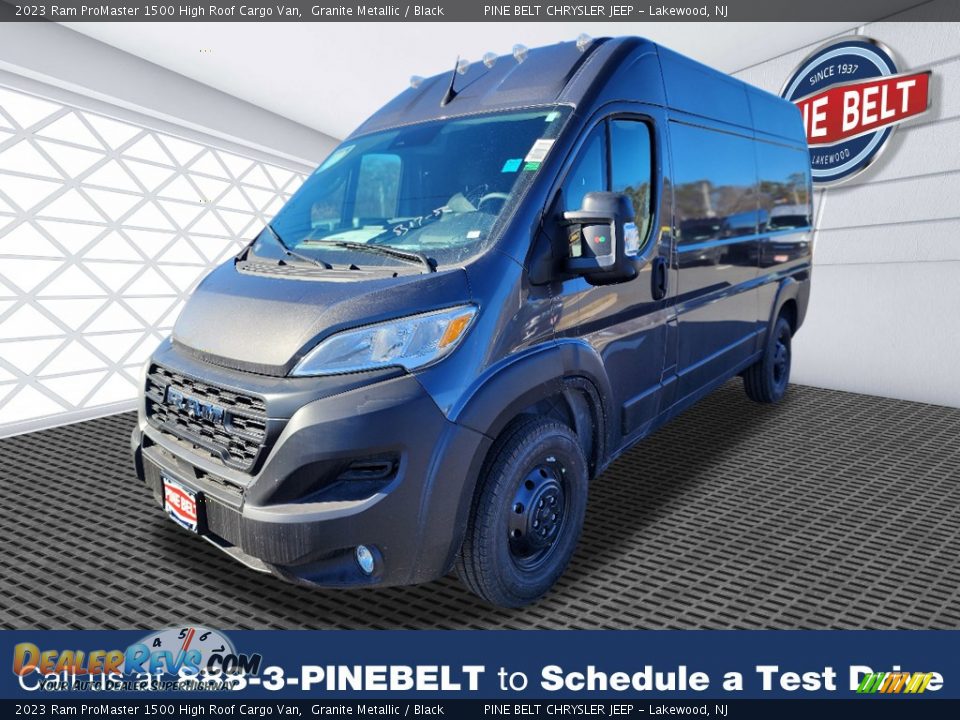 2023 Ram ProMaster 1500 High Roof Cargo Van Granite Metallic / Black Photo #1