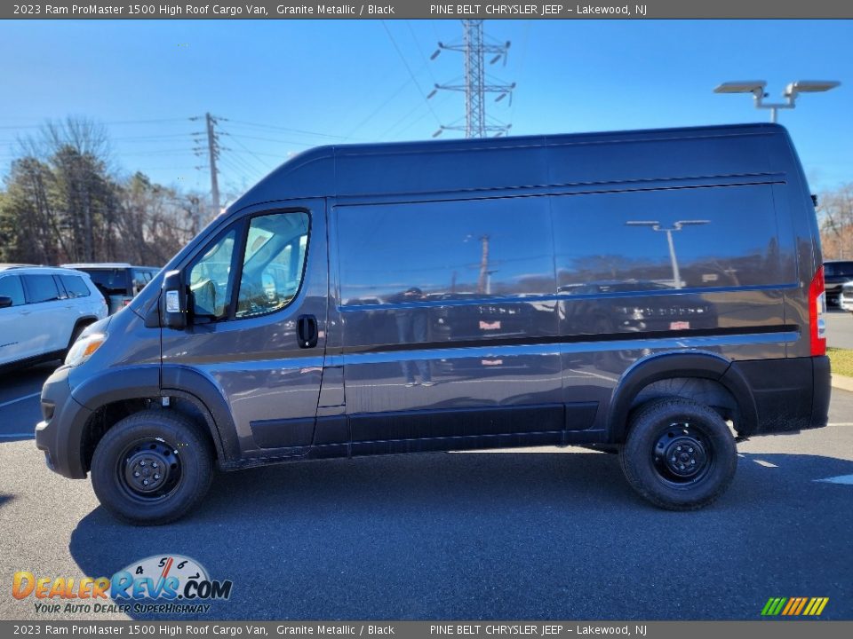 2023 Ram ProMaster 1500 High Roof Cargo Van Granite Metallic / Black Photo #3