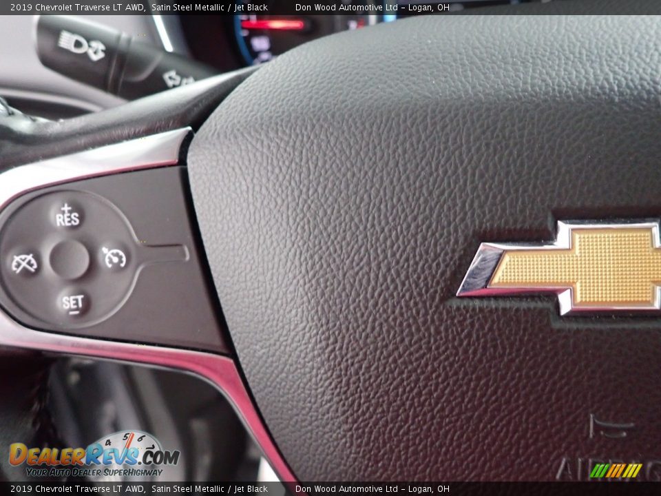 2019 Chevrolet Traverse LT AWD Satin Steel Metallic / Jet Black Photo #17