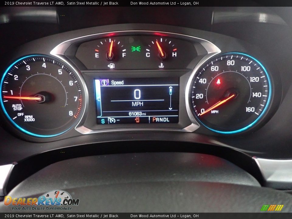 2019 Chevrolet Traverse LT AWD Satin Steel Metallic / Jet Black Photo #19