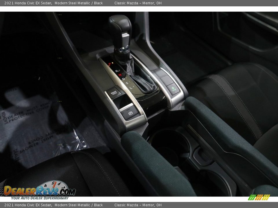 2021 Honda Civic EX Sedan Modern Steel Metallic / Black Photo #14