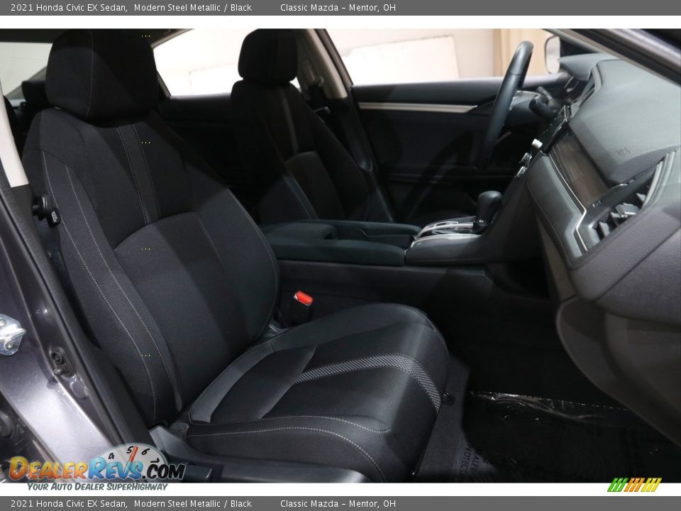 2021 Honda Civic EX Sedan Modern Steel Metallic / Black Photo #16