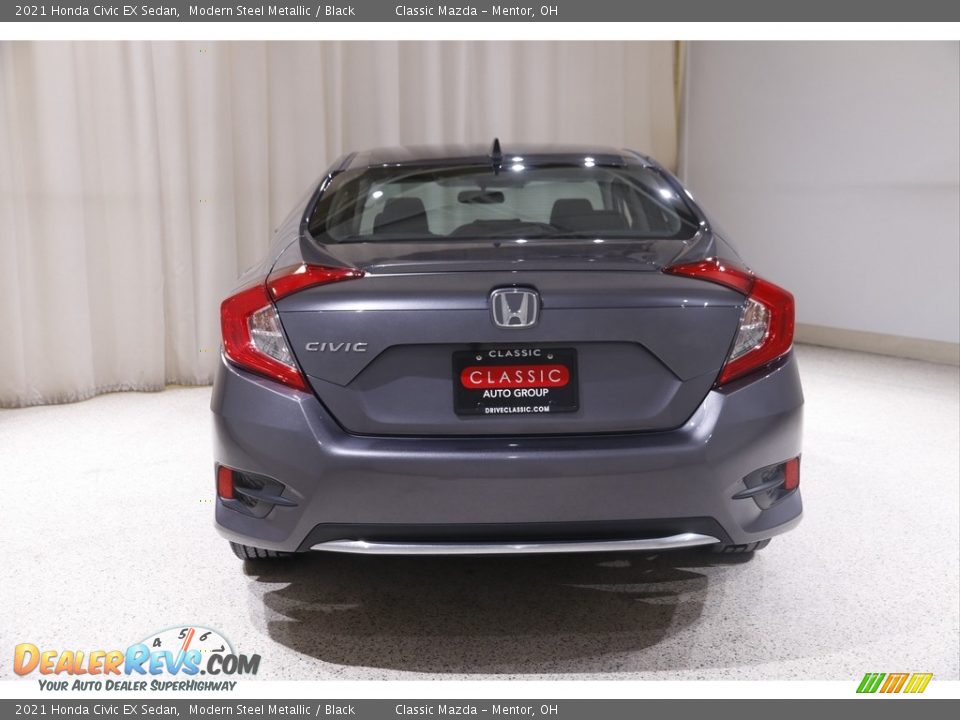 2021 Honda Civic EX Sedan Modern Steel Metallic / Black Photo #19