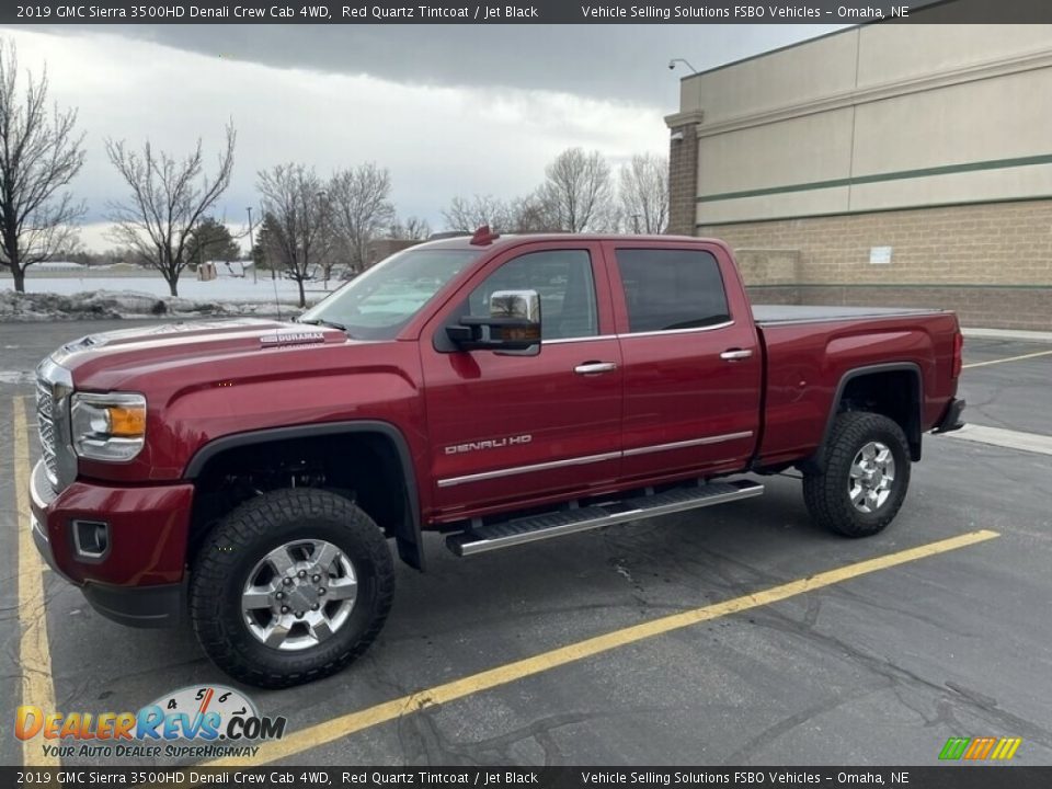 2019 GMC Sierra 3500HD Denali Crew Cab 4WD Red Quartz Tintcoat / Jet Black Photo #1