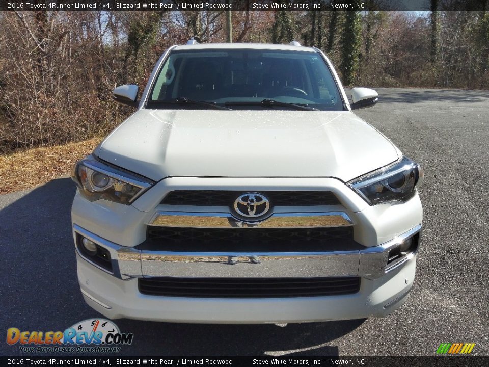 2016 Toyota 4Runner Limited 4x4 Blizzard White Pearl / Limited Redwood Photo #4