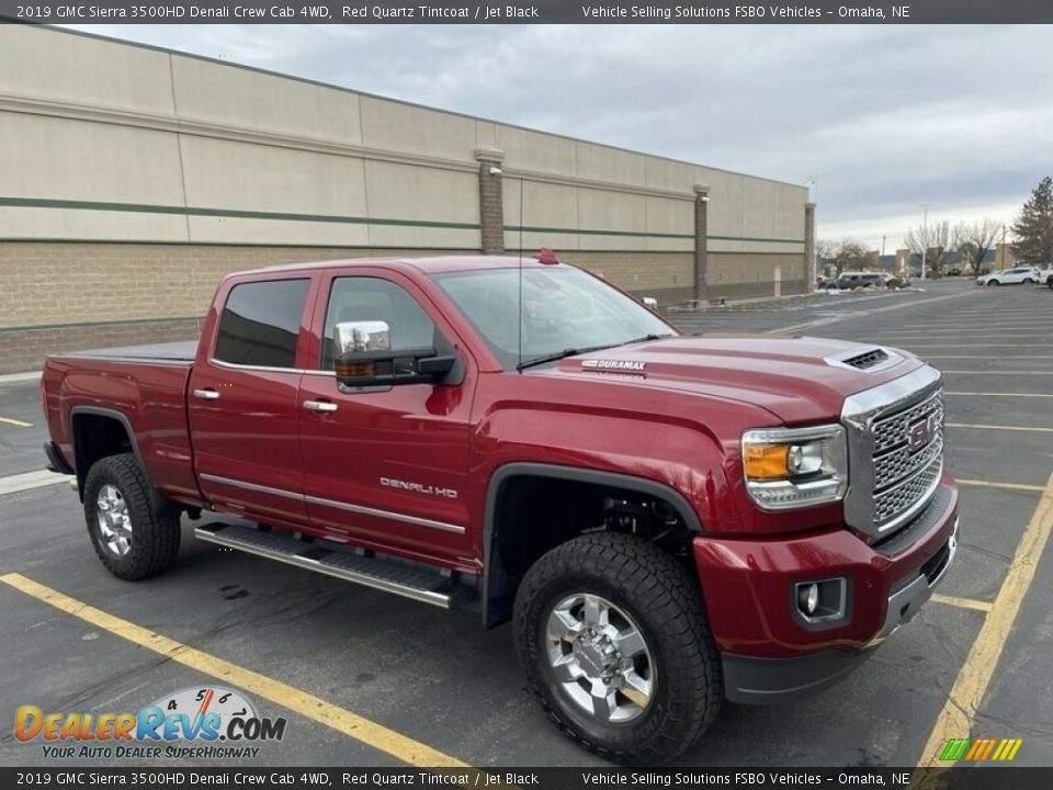 2019 GMC Sierra 3500HD Denali Crew Cab 4WD Red Quartz Tintcoat / Jet Black Photo #8