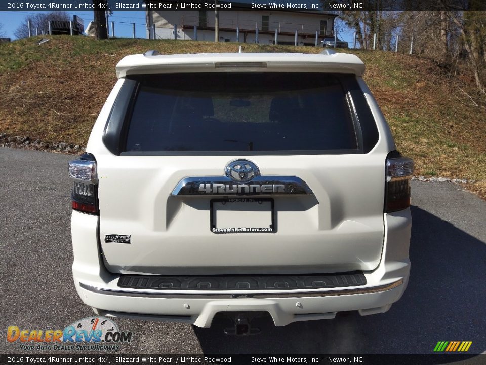 2016 Toyota 4Runner Limited 4x4 Blizzard White Pearl / Limited Redwood Photo #8