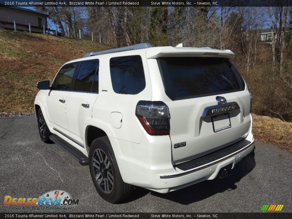 2016 Toyota 4Runner Limited 4x4 Blizzard White Pearl / Limited Redwood Photo #9