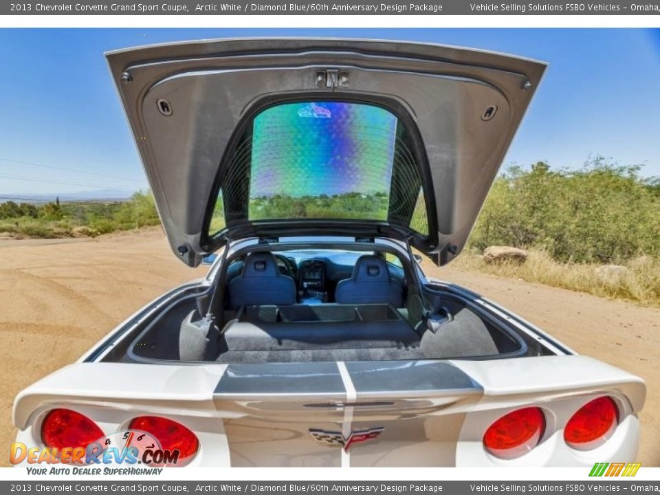 2013 Chevrolet Corvette Grand Sport Coupe Arctic White / Diamond Blue/60th Anniversary Design Package Photo #4