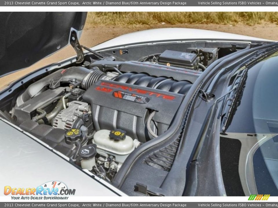 2013 Chevrolet Corvette Grand Sport Coupe Arctic White / Diamond Blue/60th Anniversary Design Package Photo #7