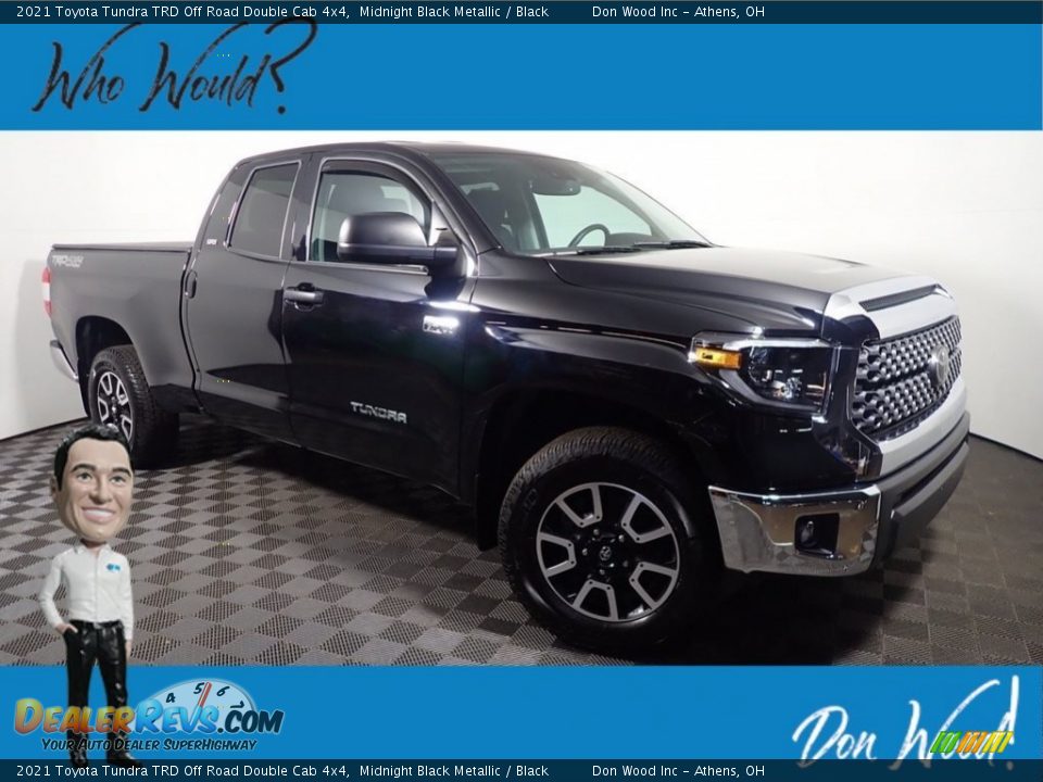 2021 Toyota Tundra TRD Off Road Double Cab 4x4 Midnight Black Metallic / Black Photo #1