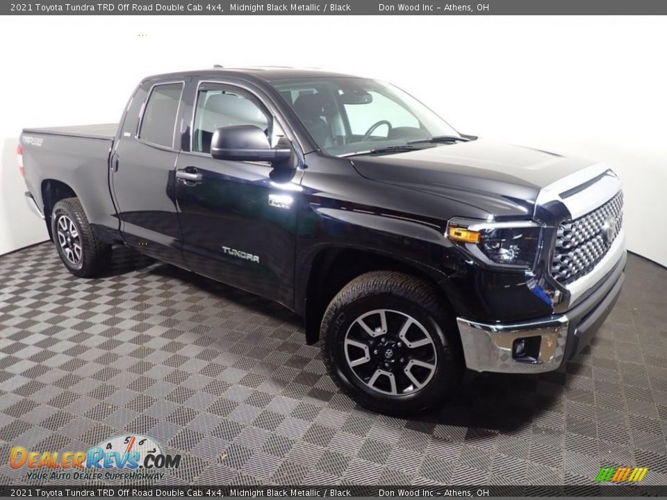 2021 Toyota Tundra TRD Off Road Double Cab 4x4 Midnight Black Metallic / Black Photo #3