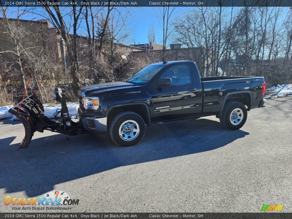 2014 GMC Sierra 1500 Regular Cab 4x4 Onyx Black / Jet Black/Dark Ash Photo #1