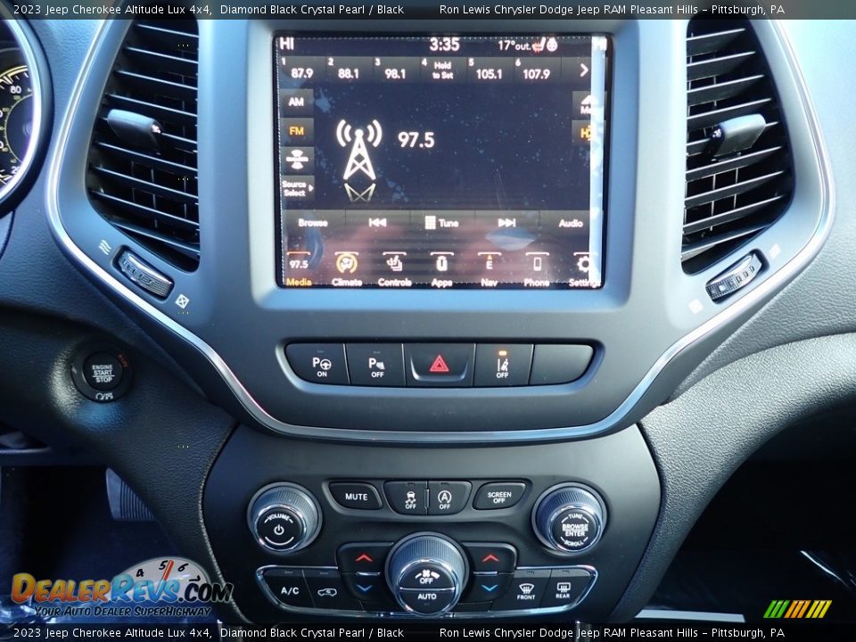 2023 Jeep Cherokee Altitude Lux 4x4 Diamond Black Crystal Pearl / Black Photo #20
