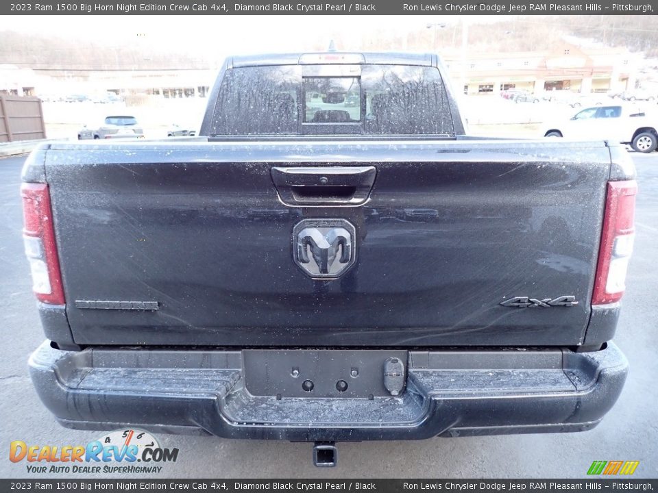 2023 Ram 1500 Big Horn Night Edition Crew Cab 4x4 Diamond Black Crystal Pearl / Black Photo #4