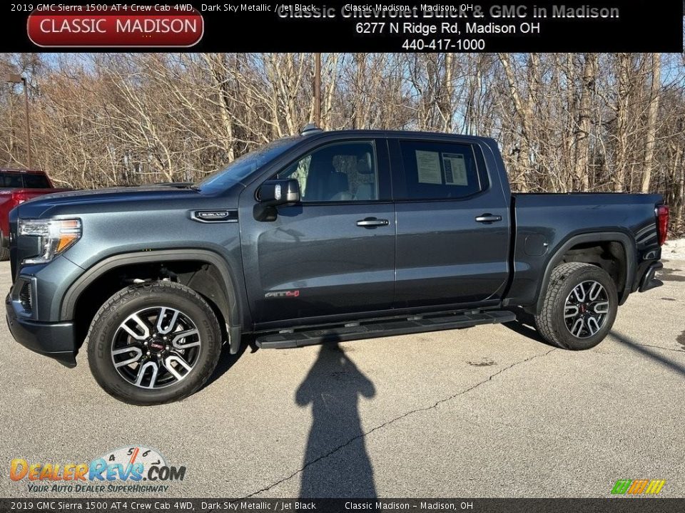 2019 GMC Sierra 1500 AT4 Crew Cab 4WD Dark Sky Metallic / Jet Black Photo #1