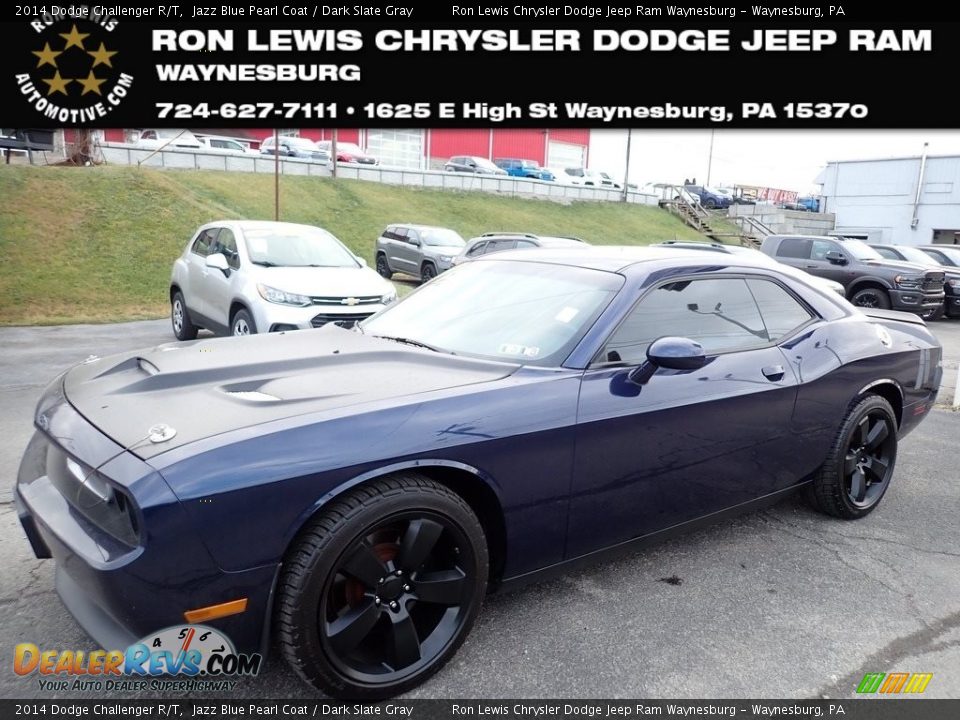 2014 Dodge Challenger R/T Jazz Blue Pearl Coat / Dark Slate Gray Photo #1